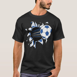 サッカーのハートビートテニスは人生だ Tシャツ