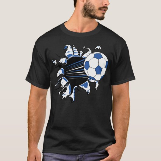 サッカーのハートビートテニスは人生だ Tシャツ (正面)