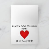 サッカーのバレンタインデイカード シーズンカード (内部)