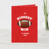 サッカーのバレンタインデーカード カード (正面)