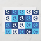 サッカーのバーのバルミツワーのクールな招待状 招待状 (裏面)