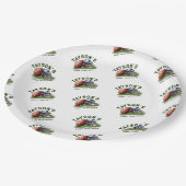 サッカーのパターン一年中下り1歳の誕生日 ペーパープレート (アングル)