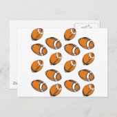 サッカーのパターン ポストカード (正面/裏面)