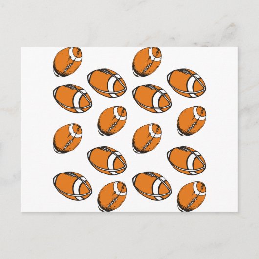 サッカーのパターン ポストカード (正面)