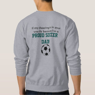 サッカーのパパのスエットシャツ スウェットシャツ