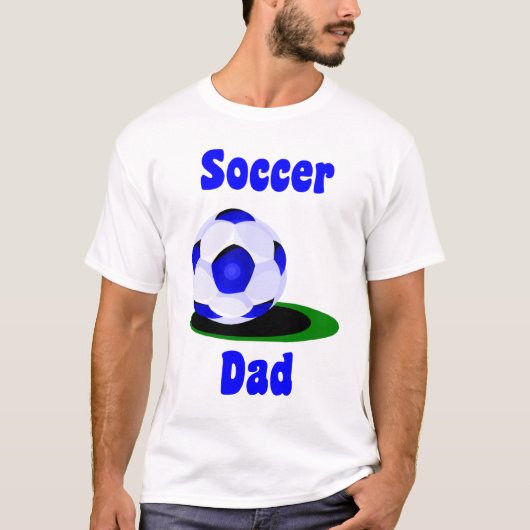 サッカーのパパの人のTシャツ Tシャツ (正面)