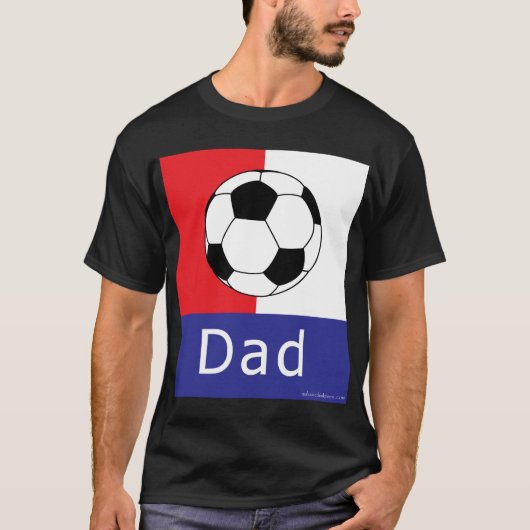 サッカーのパパのTシャツ Tシャツ (正面)