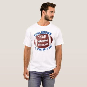 サッカーのパパ赤ちゃんシャワー Tシャツ
