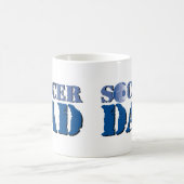 サッカーのパパ コーヒーマグカップ (中央)
