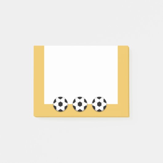サッカーのパーソナライズ ポストイット (正面)