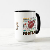 サッカーのパーソナライズ・マグカップ マグカップ (正面右)