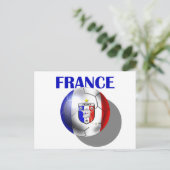 サッカーのファンのためのフランスのフランスのサッカーギア ポストカード (スタンド正面)