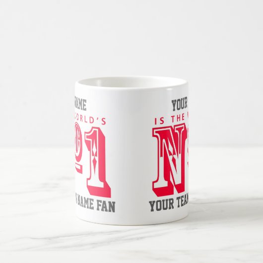 サッカーのファンのナンバーワン。サッカーサポーター コーヒーマグカップ (中央)