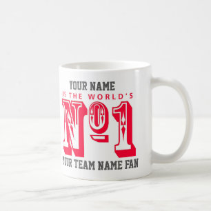 サッカーのファンのナンバーワン。サッカーサポーター コーヒーマグカップ