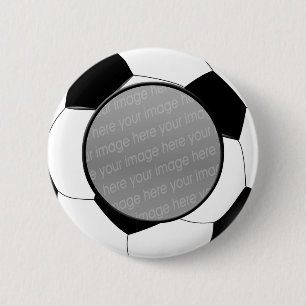 サッカーのフォトバッジ 缶バッジ