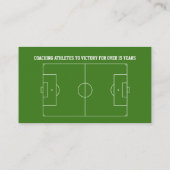 サッカーのフットボールのコーチ 名刺 (裏面)