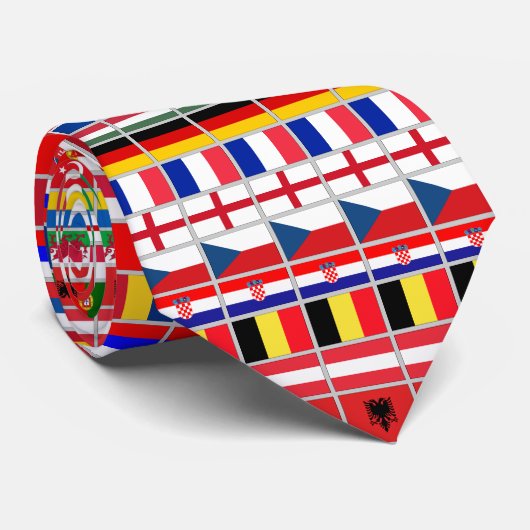 サッカーのフットボールのヨーロッパ選手権2016年 ネクタイ (ロール)