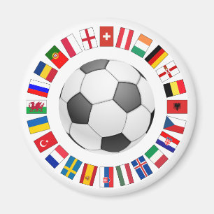 サッカーのフットボールのヨーロッパ選手権2016年 マグネット