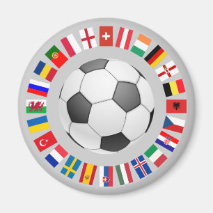サッカーのフットボールのヨーロッパ選手権2016年 マグネット