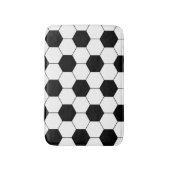 サッカーのフットボールの球の質 バスマット (正面縦)