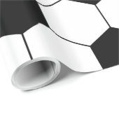 サッカーのフットボールの球の質 ラッピングペーパー (ロールコーナー)