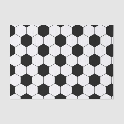 サッカーのフットボールの球の質 薄葉紙 (正面)