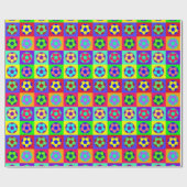 サッカーのフットボールの芸術 ラッピングペーパー (フラット)