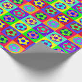 サッカーのフットボールの芸術 ラッピングペーパー (角)