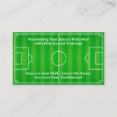 サッカーのフットボール名刺 名刺 (裏面)