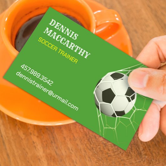 サッカーのフットボール名刺 名刺