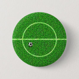 サッカーのフットボール競技場の球-ボタン 缶バッジ