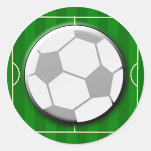 サッカーのフットボール ラウンドシール