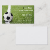 サッカーのフットボール 名刺 (正面/裏面)