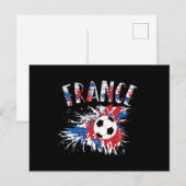 サッカーのフラグランジグ ポストカード (正面/裏面)