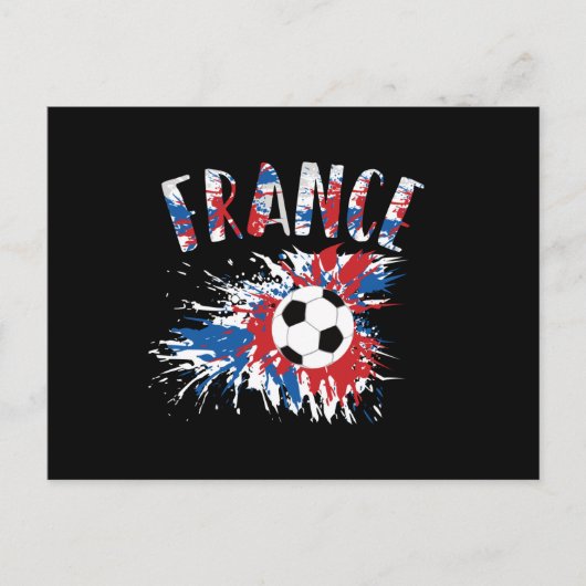 サッカーのフラグランジグ ポストカード (正面)