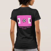 サッカーのプリンセス2の側面 Tシャツ (裏面)