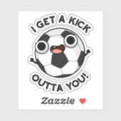 サッカーのプンが鳴おもしろいる シール (シート)