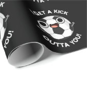 サッカーのプンダークおもしろいBGが出る ラッピングペーパー (ロールコーナー)