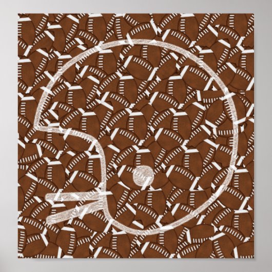 サッカーのヘルメット ポスター (正面)