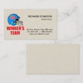 サッカーのヘルメット 名刺 (正面/裏面)