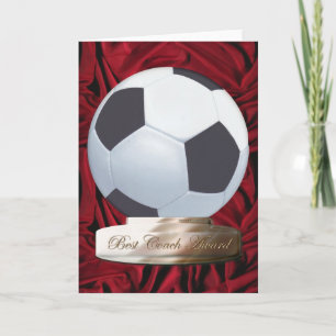 サッカーのベストコーチ賞カード カード