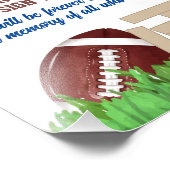 サッカーのベビーシャワーブロックベビー標識 フォトプリント            (角)