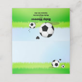 サッカーのベビーシャワー|座席表 プレイスカード (外部開封)