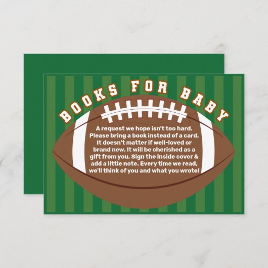 サッカーのベビー エンクロージャーカード (正面/裏面)