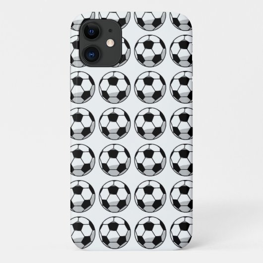 サッカーのボールが少しずつたくさん Case-Mate iPhoneケース (裏面)
