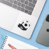 サッカーのボールとスパイクのスポーツ シール (ノートパソコンとiPhone)