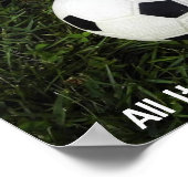 サッカーのポスター – 取るすべてはあなた得だけ ポスター (角)