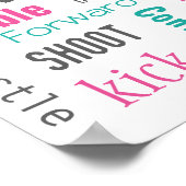 サッカーのポスター!表示素晴らし方法! ポスター (角)