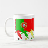 サッカーのポルトガルのマグ コーヒーマグカップ (左)