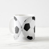 サッカーのマグ コーヒーマグカップ (正面左)